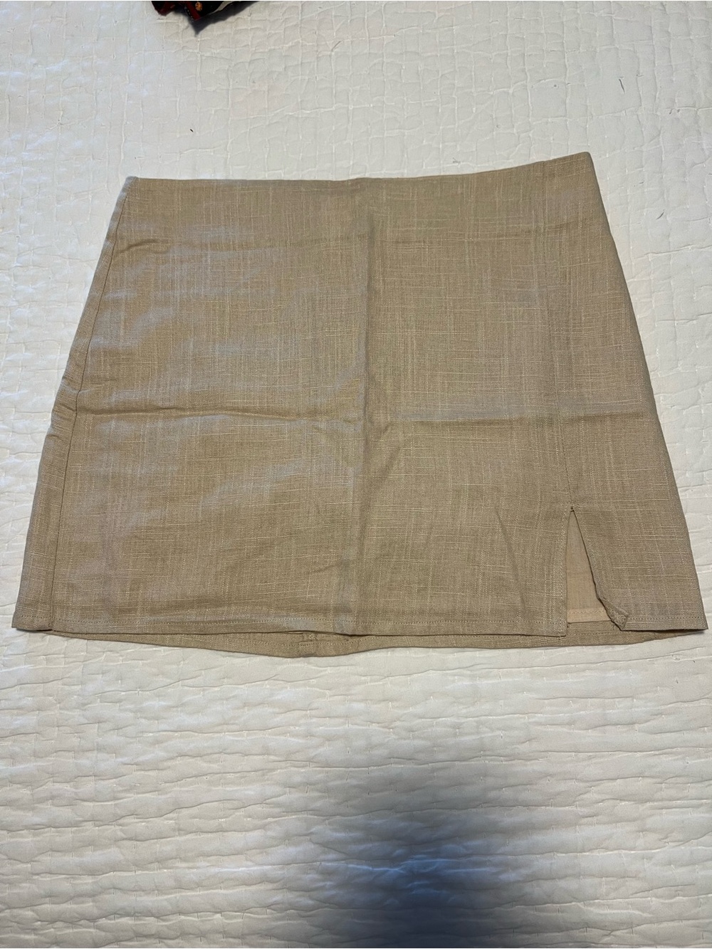 Lulu's Mini Skirt with Front Slit